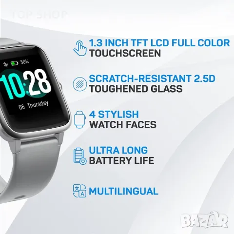 Смарт часовник OCTANDRA Move VeryFitPro- светло сив, снимка 4 - Смарт часовници - 48875363