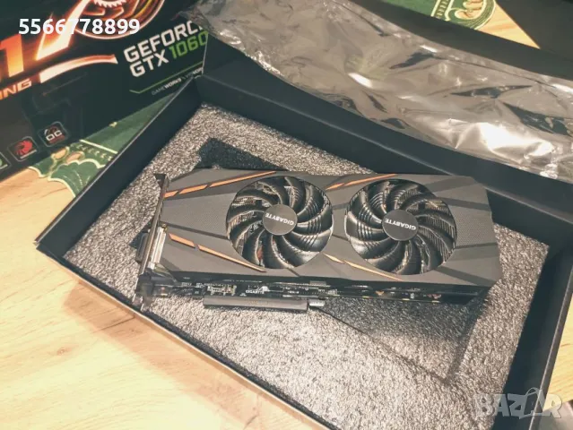 Видео карта GTX 1060 G1 Gaming, снимка 5 - Видеокарти - 49369814