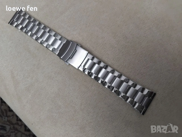 Верижка за часовник неръждаема стомана 24 мм!, снимка 7 - Мъжки - 53583840