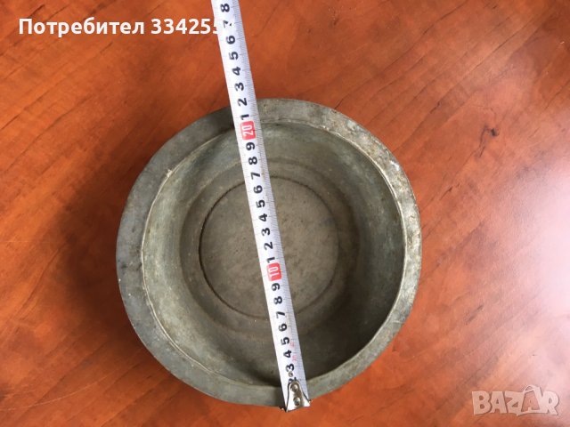 ТАС СЪД ПАНИЦА БАКЪР СТАРИНЕН СЪД ОТ 19 ВЕК, снимка 5 - Други ценни предмети - 37869626