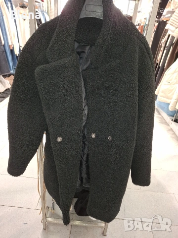 Дамско черно палто,размер М, снимка 5 - Палта, манта - 53606776