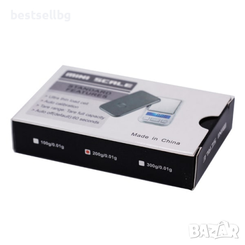 Мини точна електронна везна до 200 грама точност 0.01 за злато бижута, снимка 6 - Везни - 36506317