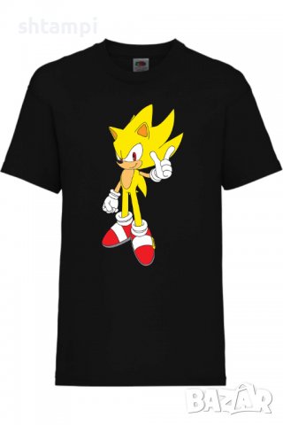Детска тениска Sonic Super Sonic,Соник,Игра,Изненада,Подарък,Празник,Повод, снимка 10 - Детски тениски и потници - 37434815