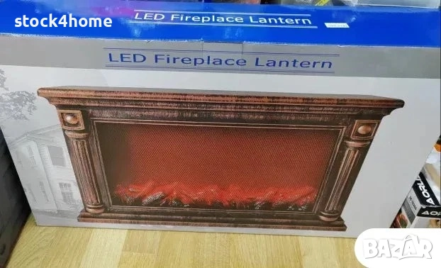 Декоративна камина с LED осветление, истински пламък, 63x22x12 см, снимка 2 - Декорация за дома - 52328708