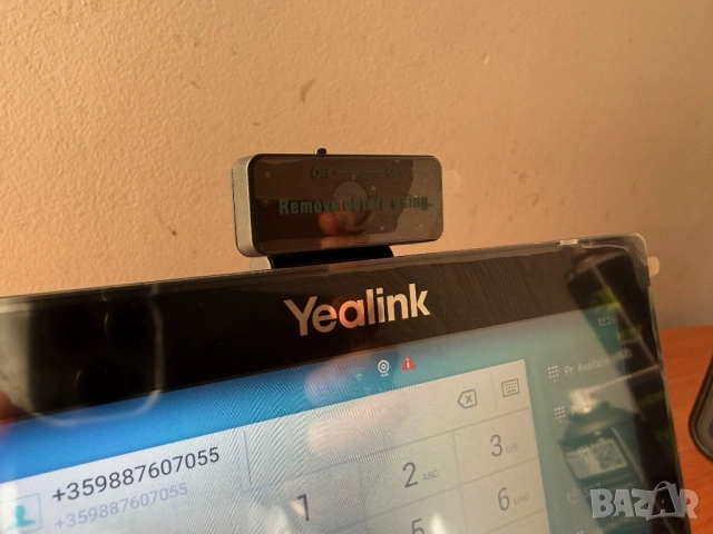 YEALINK SIP-T58V (SIP-T58A с HD камера CAM50) IP Телефон VoIP PoE - SIP / Teams с USB захранване, снимка 4 - Други - 52448276