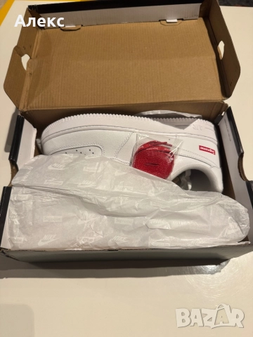 Nike Air Force 1 Low Supreme – бели, снимка 7 - Ежедневни обувки - 52092217