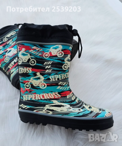 Детски гумени ботуши №34, снимка 2 - Детски боти и ботуши - 51629698