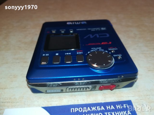 aiwa am-f72 minidisc recorder-mettal, снимка 10 - MP3 и MP4 плеъри - 28361789