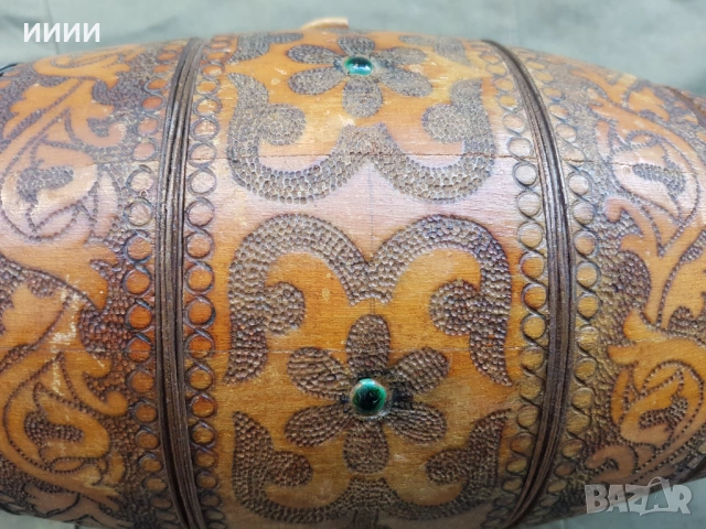 Дървено буре на стойка, снимка 3 - Антикварни и старинни предмети - 53140230