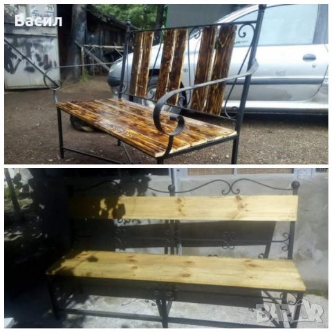 Маси., пейки и столове от ковано желязо, снимка 12 - Други - 32577686