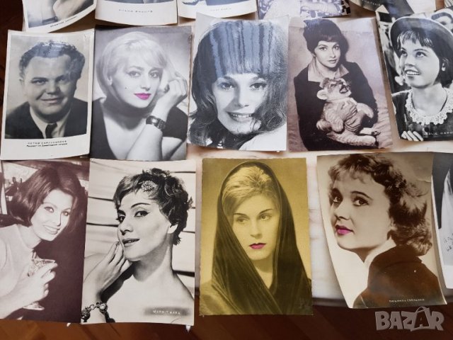 Стари картички на певци и актьори от  60те годинии-50 броя, снимка 5 - Филателия - 35530607