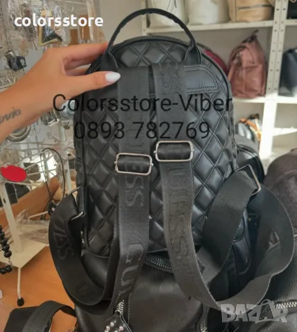 Черна раница  Guess-SG12Re, снимка 2 - Раници - 47445655