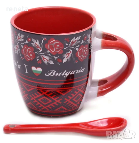 Чаша Рози и шевици, За кафе, Керамична, 6х5 см, снимка 1