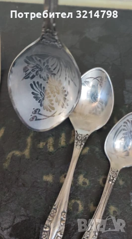 Ретро посребрени прибори за хранене , снимка 3 - Антикварни и старинни предмети - 50922689