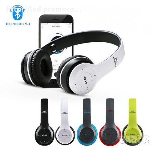 Безжични Bluetooth Слушалки P47, снимка 3 - Слушалки и портативни колонки - 28520936