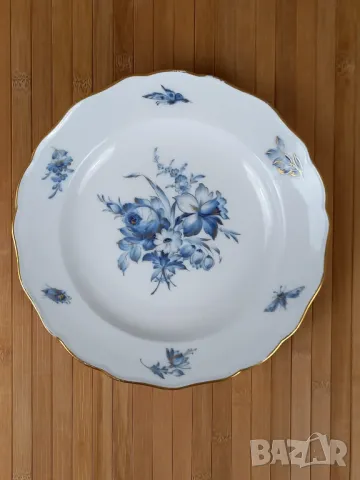 Три стари дълбоки чинии Meissen, снимка 2 - Чинии - 49653263