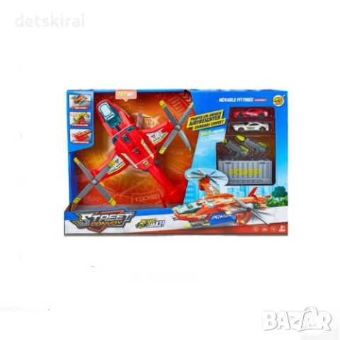 Товарен въртолет с контейнер - катапулт, два снаряда и две коли., снимка 5 - Коли, камиони, мотори, писти - 52821120