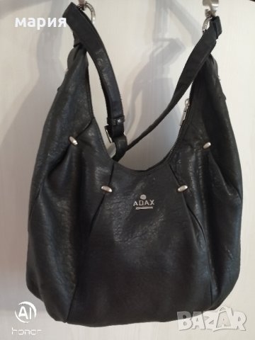 Оригинална дамска чанта Adax естествена кожа с 2 дръжки