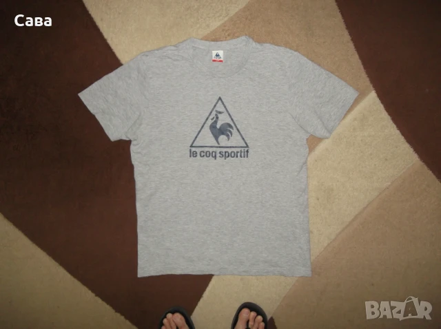 Тениски LE COQ SPORTIF   мъжки,М и Л  /черна и сива/, снимка 6 - Тениски - 21743322