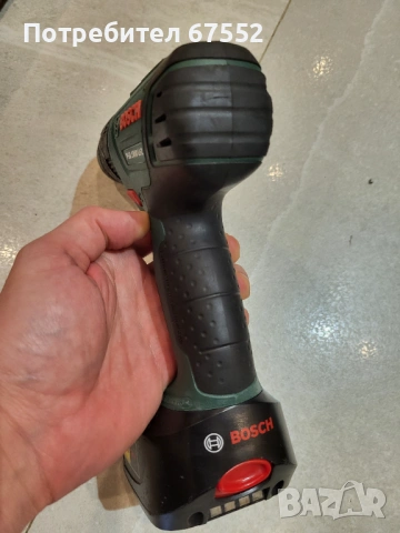 Зелен витноверт Bosch PSB 1800 LI-2 с батерия и куфар. Друго няма! цена: 50лв., снимка 5 - Винтоверти - 53185661