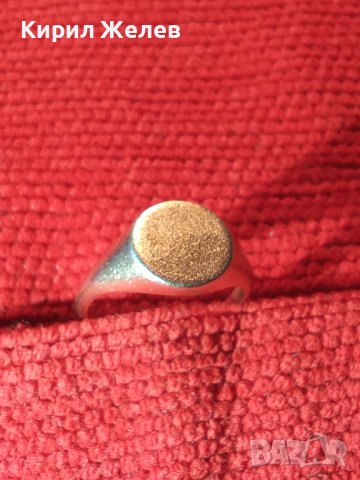 МАРКОВ ПОЗЛАТЕН СРЕБЪРЕН ПРЪСТЕН СРЕБРО 925 ДИЗАЙНЕРСКИ КЛАСИЧЕСКИ СТИЛЕН МОДЕЛ 31178