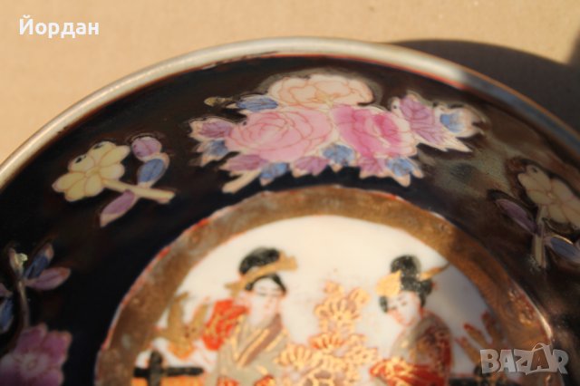 Ръчно рисувана купа ''Satsuma'', снимка 5 - Антикварни и старинни предмети - 43659520