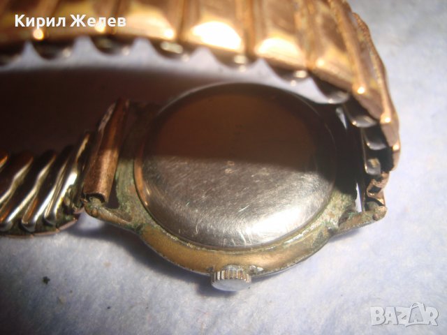 СТАР МЪЖКИ РЯДЪК НЕМСКИ или ШВЕЙЦАРСКИ РЕТРО ЧАСОВНИК ИНКАБЛОК с РАЗТЕГАЕМА ПОЗЛАТЕНА ВЕРИЖКА 28400, снимка 8 - Антикварни и старинни предмети - 37349327