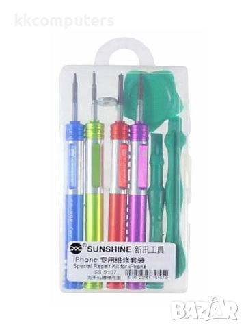 Отвертки комплект за Iphone SUNSHINE (SS-5107), снимка 3 - Отвертки - 52214258