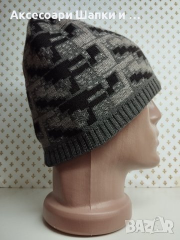 Мъжка плетена шапка - мпш29, снимка 2 - Шапки - 43301442