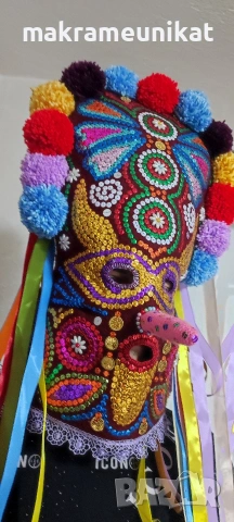 Кукерска маска гугла, нова, Сурва, Кукерландия, маскарад, събори, изкуство,арт, снимка 9 - Декорация за дома - 43807312