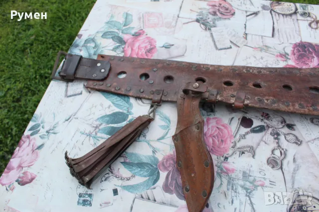 Силях (хайдушки колан), снимка 2 - Антикварни и старинни предмети - 49823453