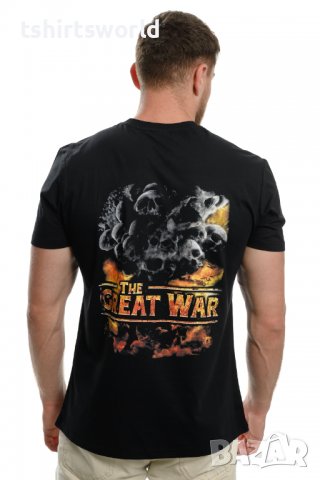 Нова мъжка тениска с дигитален печат на музикалната група SABATON - The Great War с гръб, снимка 3 - Тениски - 37697538