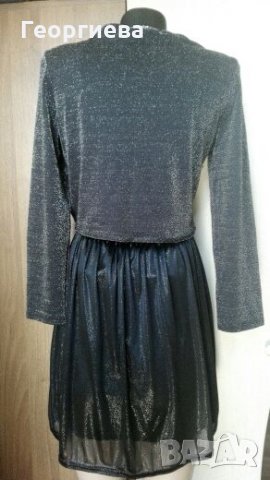 Нова сребриста черна рокля INFLUX  👗🍀S, M🍀👗  код 008 , снимка 7 - Рокли - 26816423
