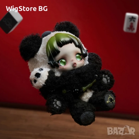 SKULLPANDA Lazy Panda Plush Doll Pendant - POP MART, 100% AUTHENTIC, снимка 4 - Кукли - 51973209