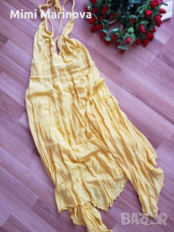Жълта рокля, снимка 1 - Рокли - 25564524
