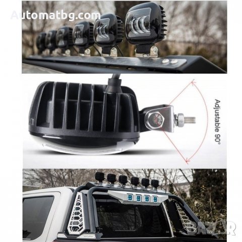 Диоден халоген Automat, Универсален, Алуминий, IP67, 12V и 30V, 30W, 0501, Черен, снимка 2 - Аксесоари и консумативи - 37496904