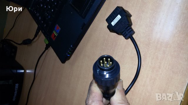 Преходник  кабел 7 пина към 16 OBD II за Knorr Wabco ремаркета