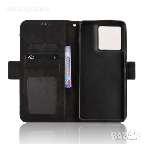 Защитен Кожен калъф Портфейл за Motorola Edge 70 5G със Стойка и Магнитно затваряне | Вкл. Протектор, снимка 10 - Калъфи, кейсове - 52399599