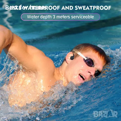MP3 плеар- слушалки за плуване DEVA swim костна проводимост, снимка 5 - Bluetooth слушалки - 47731941