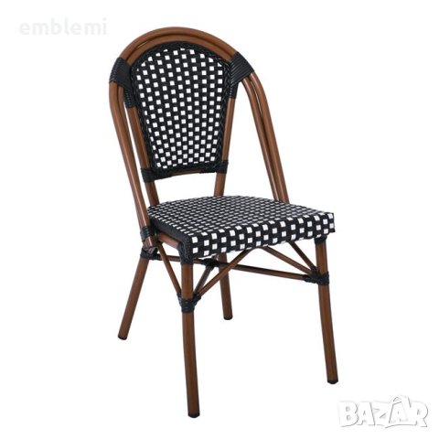 Стол трапезен PARIS Chair Alu Walnut/Wicker , снимка 6 - Столове - 44057663