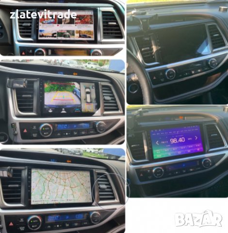 TOYOTA HIGHLANDER/ KLUGER 2015-2019 Андроид НАВИГАЦИЯ 10", 9384, снимка 3 - Навигация за кола - 36698095
