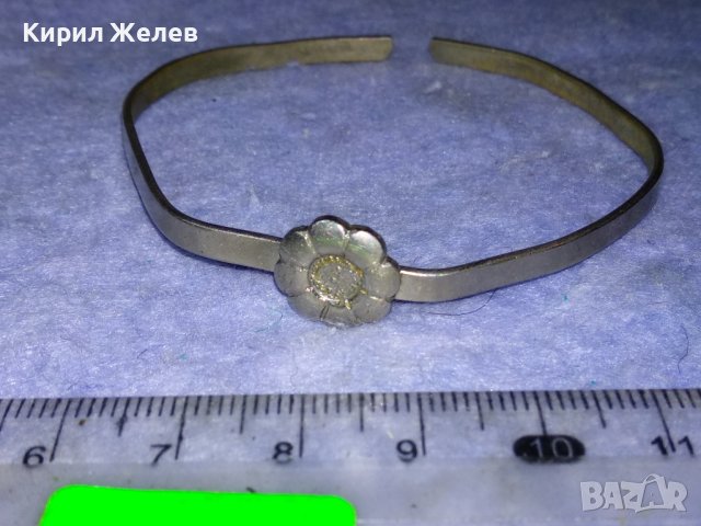 СТАРА ПОСРЕБРЕНА СТОМАНЕНА ФЛОРАЛНА РЕТРО ГРИВНА Тип ТОРКВА РЪЧНА ИЗРАБОТКА 37506