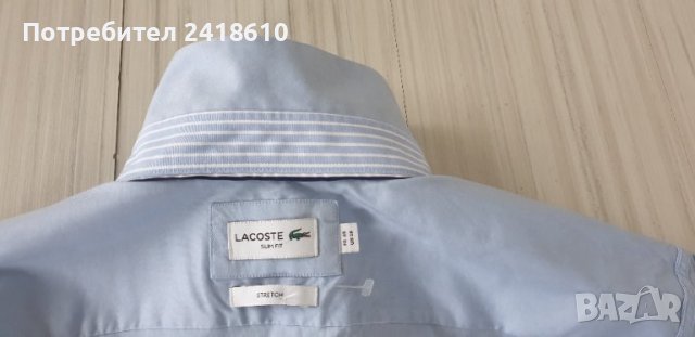 Lacoste Stretch Slim Fit Mens Size 45/2XL ОРИГИНАЛ! НОВО! Мъжка Риза!, снимка 13 - Ризи - 43515288