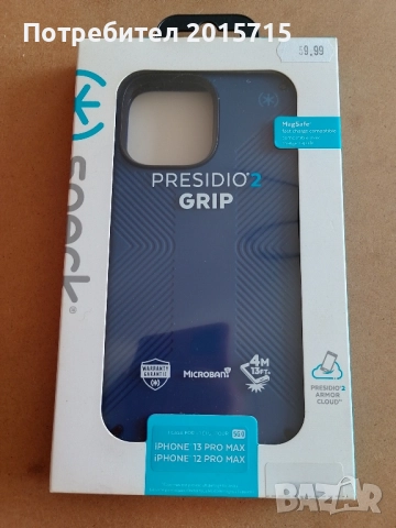 Калъф Speck Presidio2 Grip ClickLock & MagSafe за iPhone 13 pro max и iPhone 12 pro max