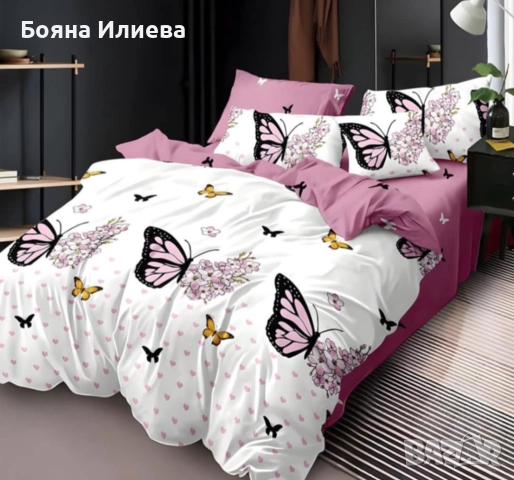 Луксозни двулицеви спални комплекти 6 части , снимка 3 - Спално бельо - 51566899