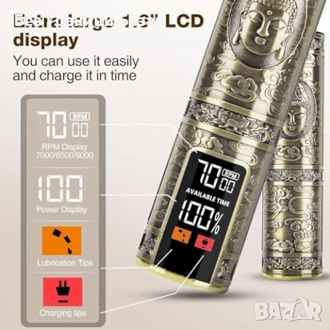 Нова Безжична машинка за мъже подстригване с титаниево T-острие USB-C, снимка 2 - Машинки за подстригване - 53017312