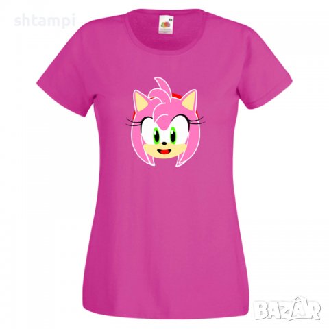 Дамска тениска SONIC AMY Игра,Изненада,Подарък,Празник,Повод, снимка 11 - Тениски - 37243713
