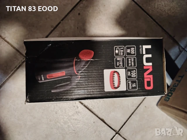 Уред за гладене с пара LUND, туристически, 600 W, снимка 2 - Ютии - 51408012
