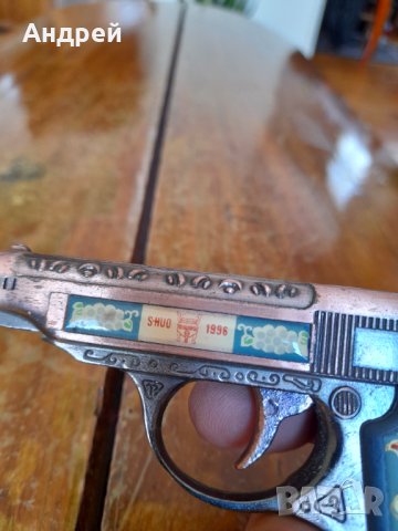 Стара запалка пистолет,сувенир, снимка 7 - Колекции - 37739081