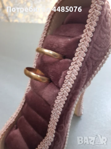 БРАЧНИ ЗЛАТНИ ХАЛКИ 2 БРОЯ ДАМСКА И МЪЖКА , снимка 4 - Пръстени - 50856965